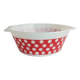 Arcopal Polka red polka dot salad bowl