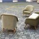 Together chairs Danish club 50 years Organic Green soft iced