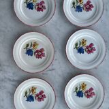 Ensemble de 6 assiettes Saint Amand Maïté