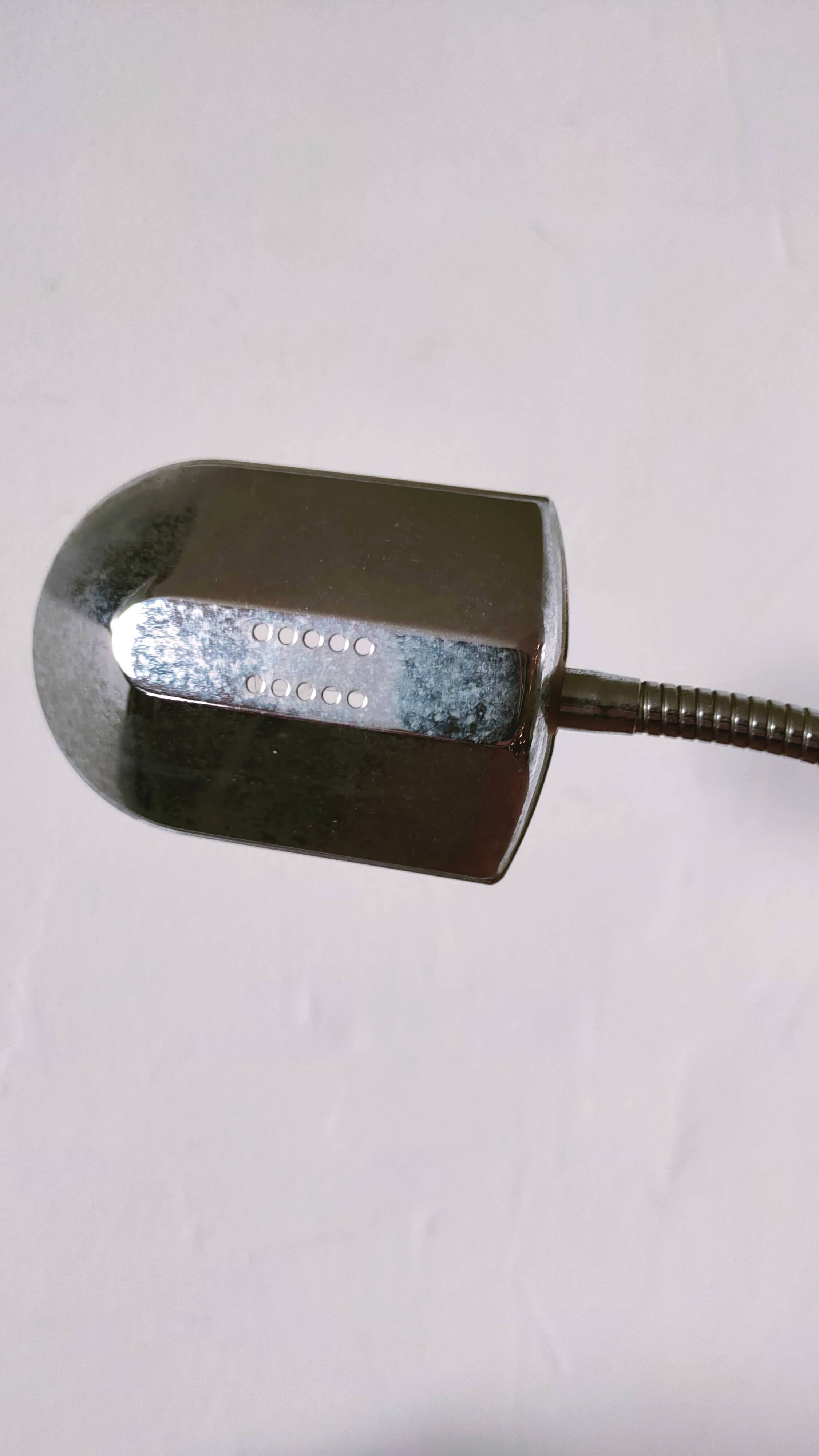 Modernist steel lamp