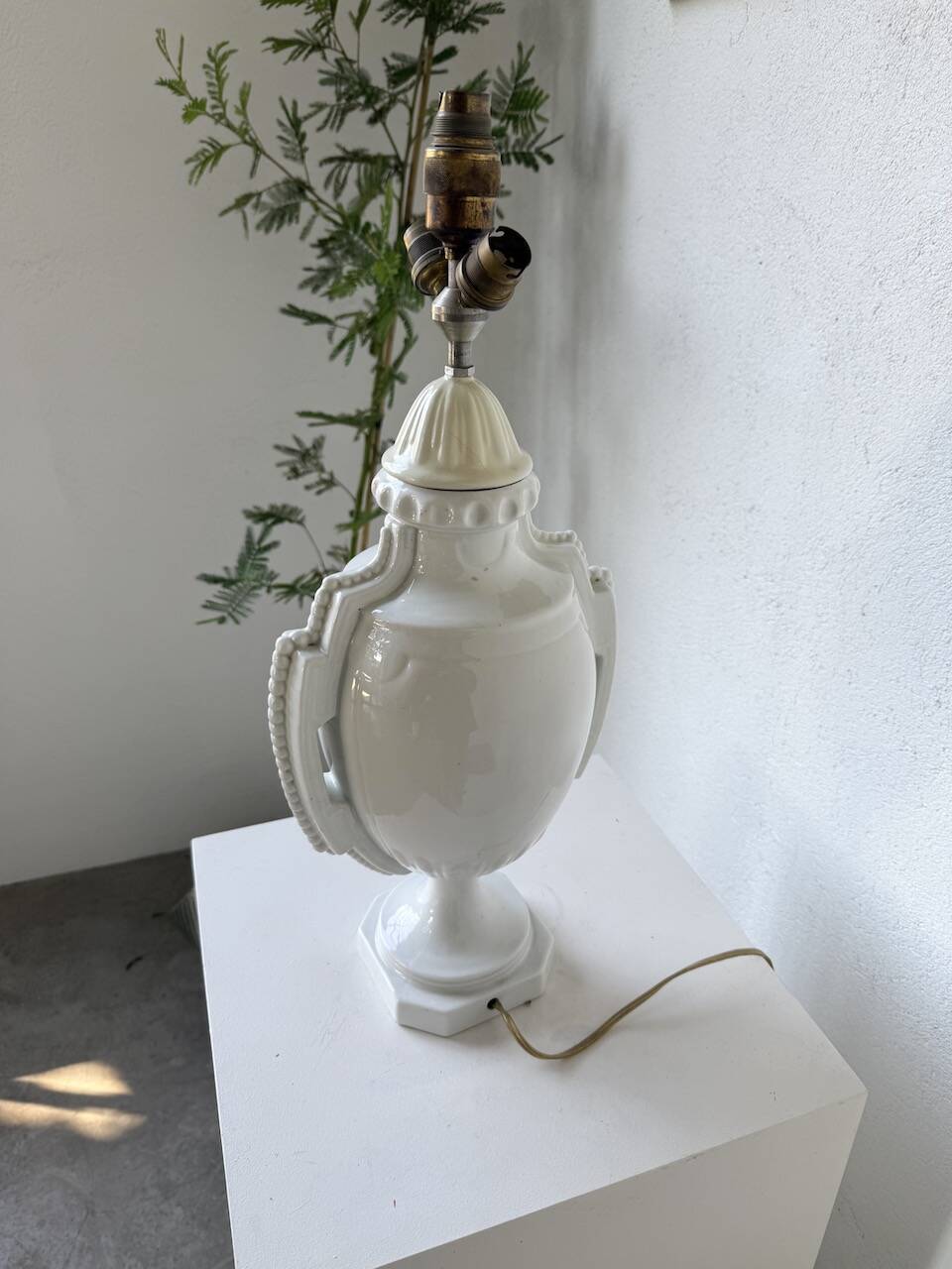 1940s ceramic lamp base