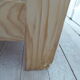 Vintage raw pitchpin chest of drawers, pearl grey patinated drawer tray buttons