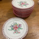 Lot 18 Dessert plates Luneville Réverbère