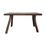 Brutalist coffee table solid oak
