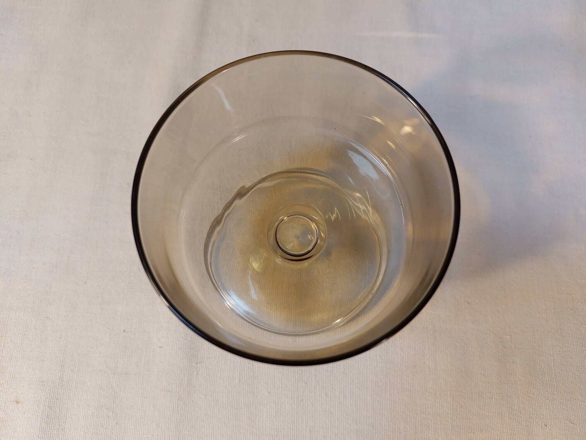 Set of 6 vintage Luminarc champagne glasses, Sweden model, smoked glass