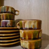 Set of 6 Roussillon coffee cups