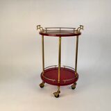 Aldo Tura barcart red round