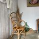 Fauteuil en rotin vintage