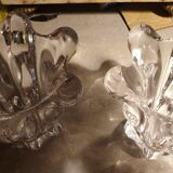 Pair of Vannes crystal vases