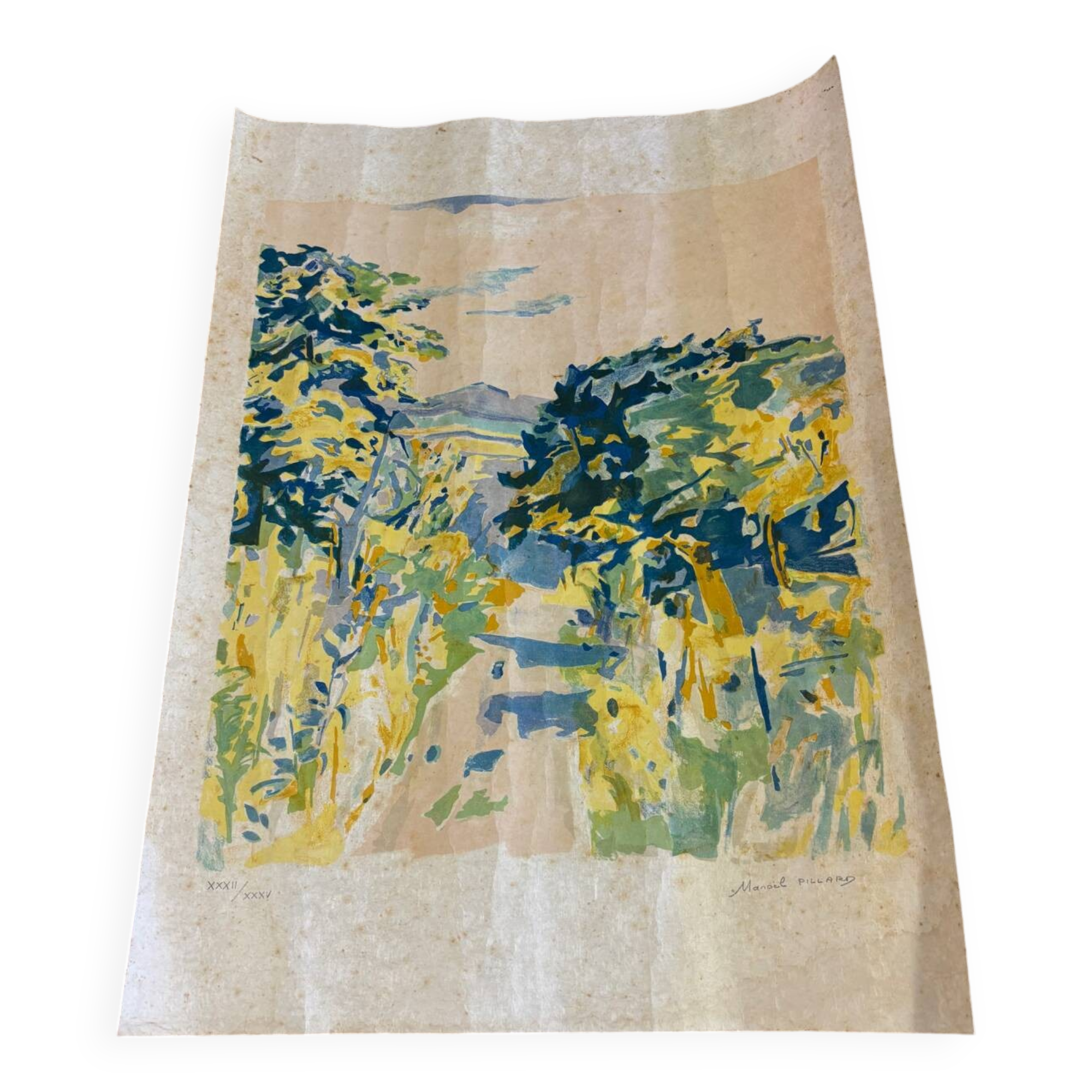 Lithograph Pillard Manoel