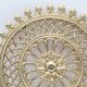 Vintage brass rosette table mat