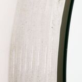 Round Plexiglass Bathroom Mirror by Hillebrand, Large Model, 1960 Germany.