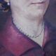 Oil on canvas portrait of notable woman