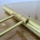 Large articulated brass wall light, Italy, 1980s, 1990s
