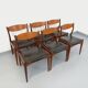 6 vintage Danish Scandinavian chairs by Aerthoj Jensen & Molholm in teak.