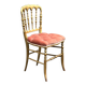 Chaise en bois doré de style Napoléon III