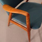 Set of Danish Beech Armchairs, 1960s