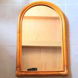 Rattan mirror 60s
