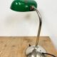 Vintage Green Enamel Bank Lamp, 1950s