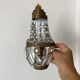 Wall light with pendants and brass hot air balloon
