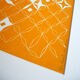 Orange diamond pattern