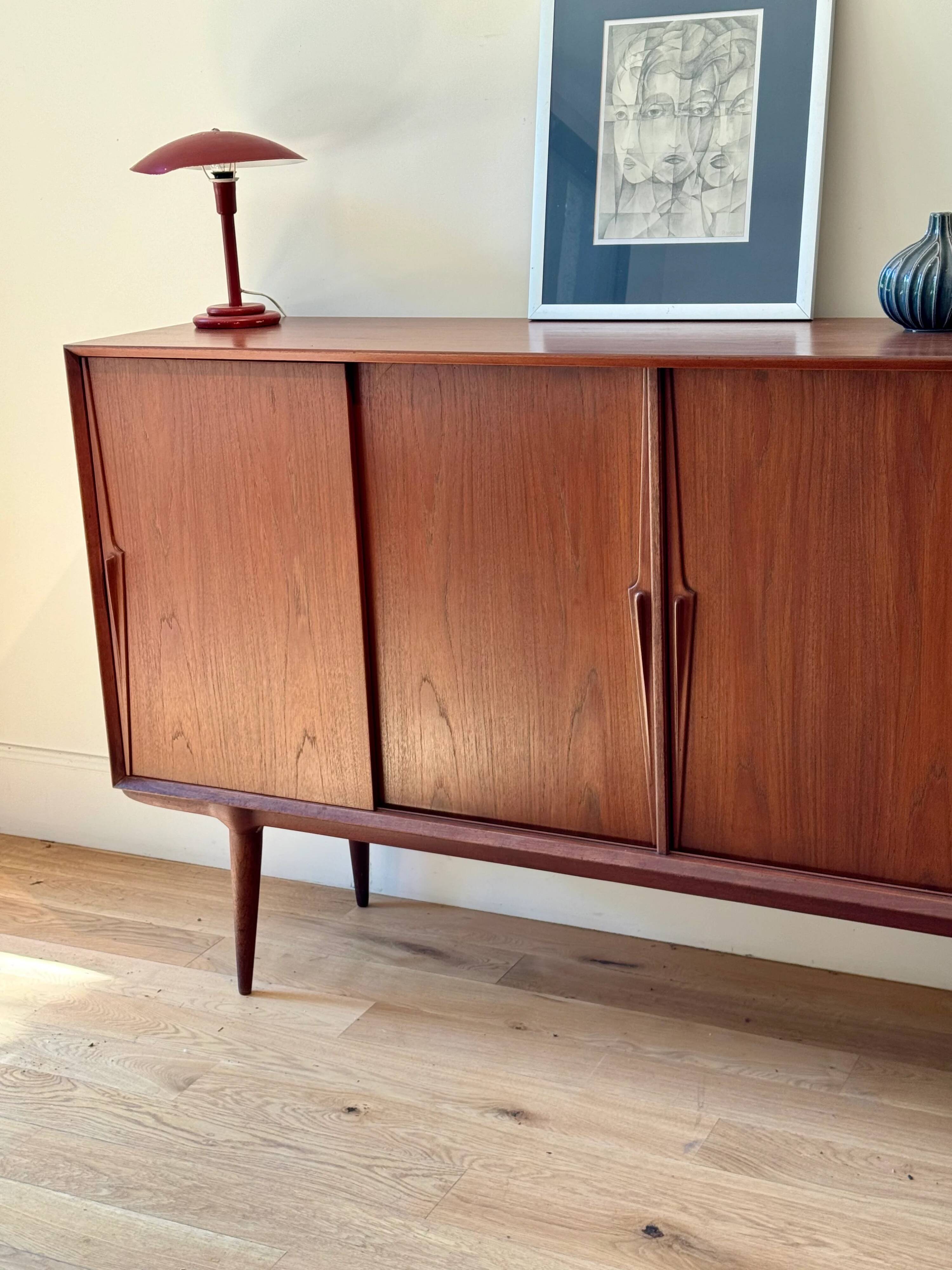 Vintage Scandinavian teak sideboard "Arvid"