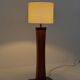 Lampe de sol en teck des années 50 italienne