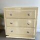 Vintage patinated wood chest of drawers
