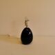 Small Table lamp in dark blue ceramic, made by Søholm ceramics Denmark.