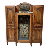 Art Deco buffet in solid walnut, 20th century.