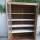 Charming vintage display cabinet from the 1950s in natural wood.