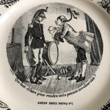 Set de 6 assiettes parlantes "devinettes" - Sarreguemines