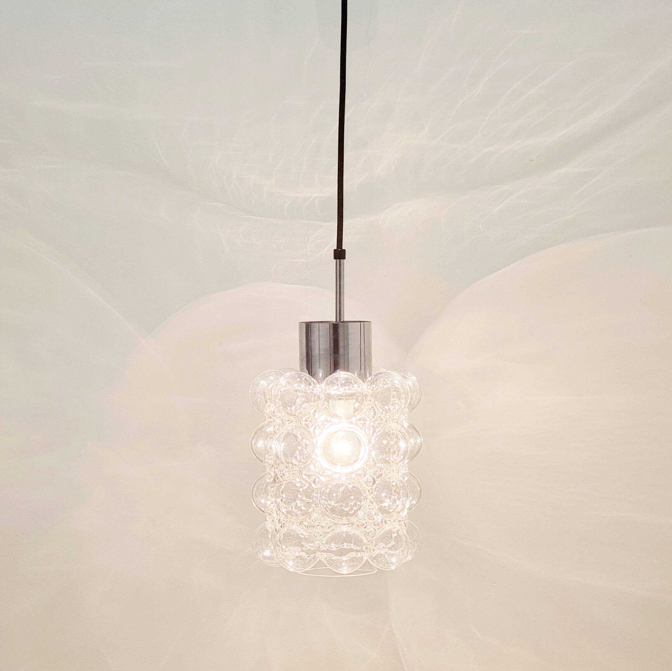 Pair of Mid-Century Modern Bubble Glass Ceiling Lights by Helena Tynell for Limburg, Germany, 1960s