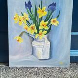Still life bouquet of daffodils