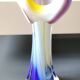 Vase design Fleur Arum. In blown art glass, Murano style. 21 cm.