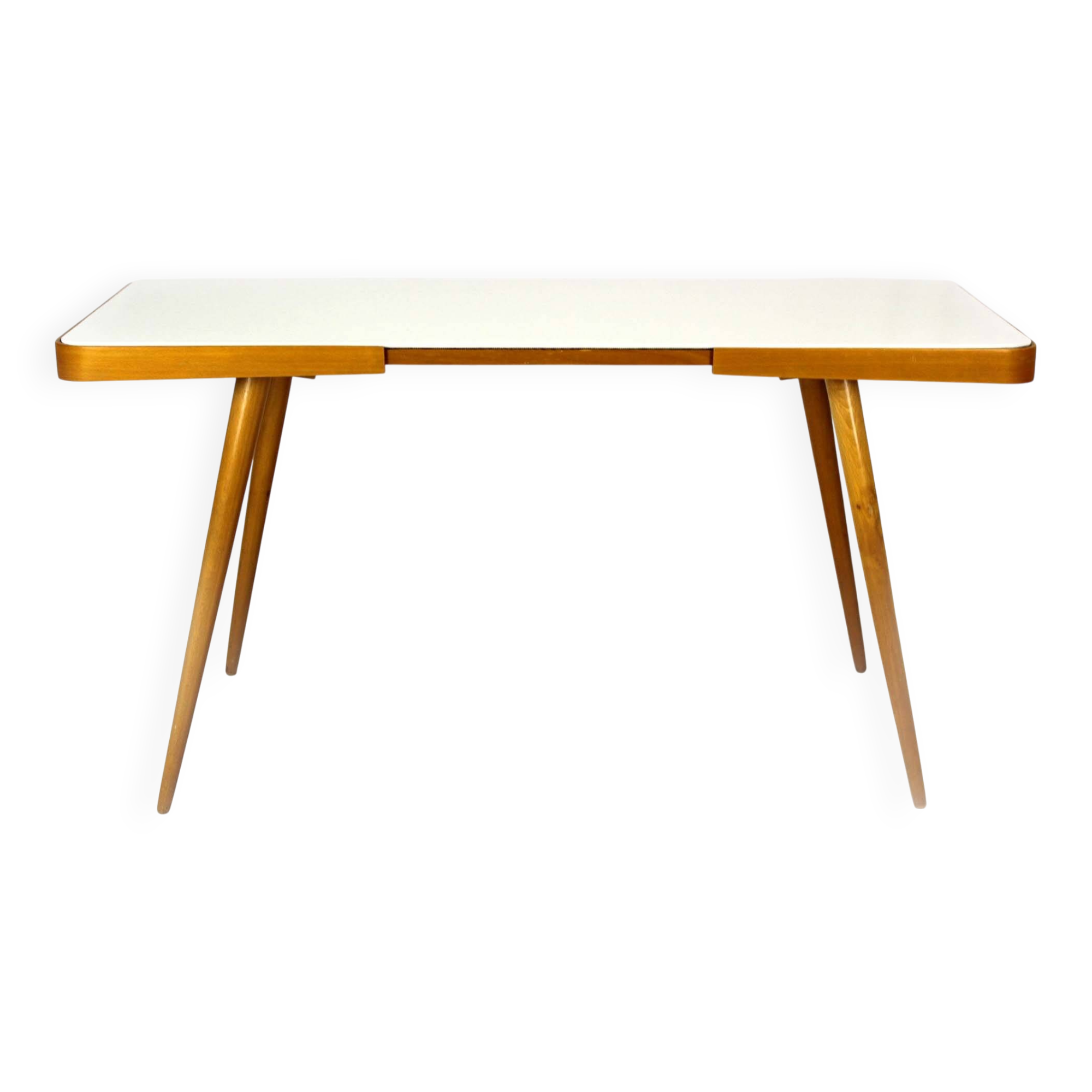 Mid-Century Modern Coffee Table with Glass Top from Cesky Nabytek, 1960s