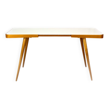 Mid-Century Modern Coffee Table with Glass Top from Cesky Nabytek, 1960s