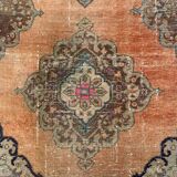 Distressed Turkish Runner 375x80 cm wool Vintage Tribal Rug