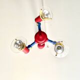 Memphis pendant lamp rises and falls to 3 spots 1980