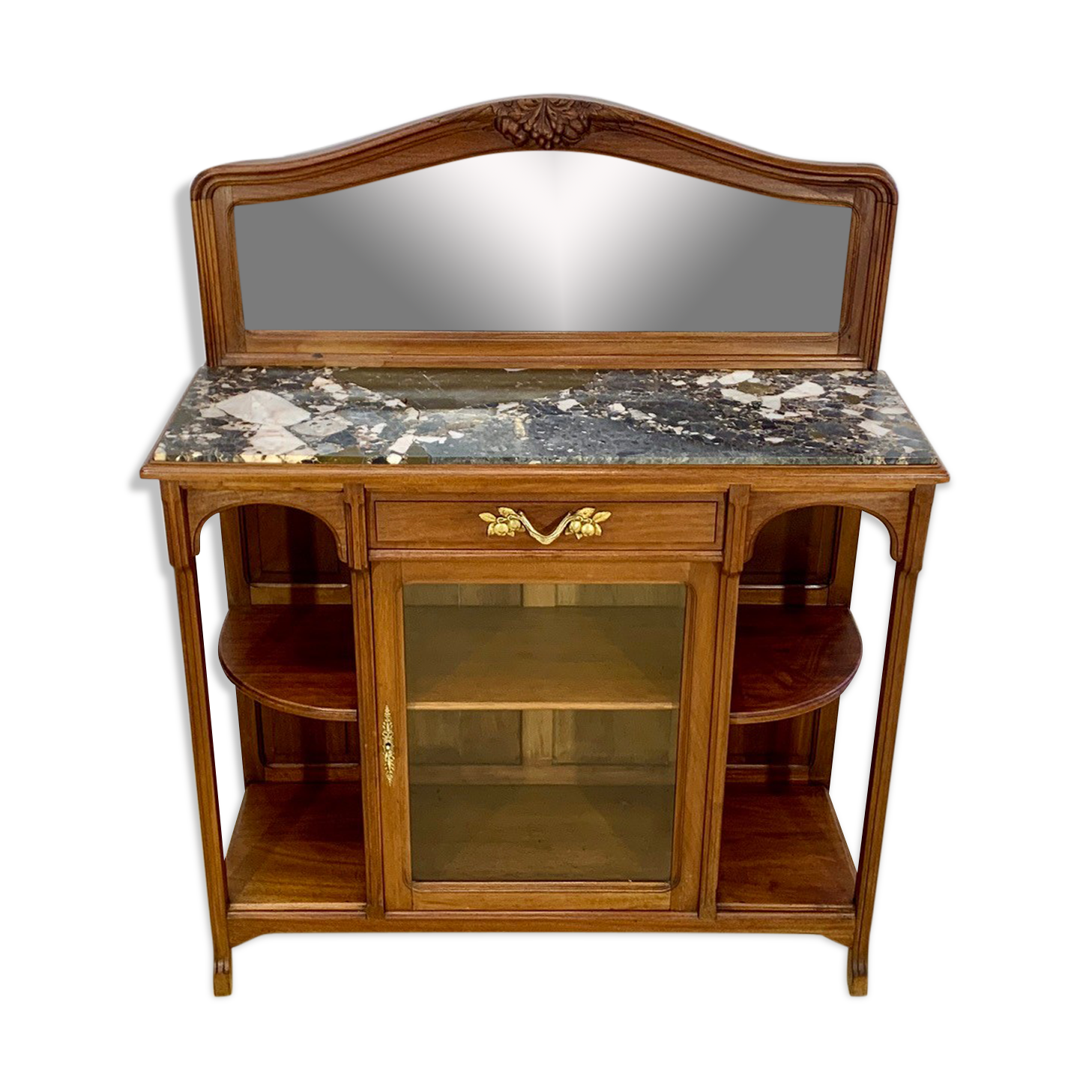 Meuble desserte-vitrine époque Art Nouveau 1900 Style  Louis Majorelle  ,école de Nancy