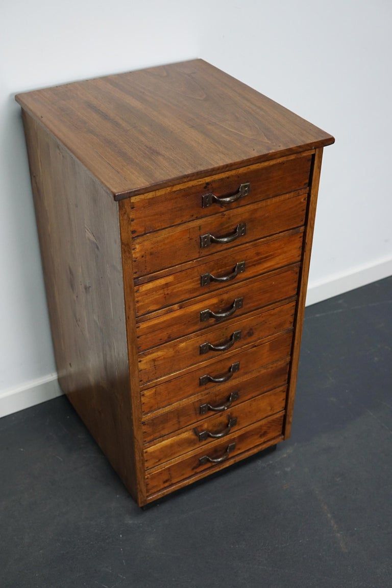 Vintage apothecary furniture in pine, France, 1930s