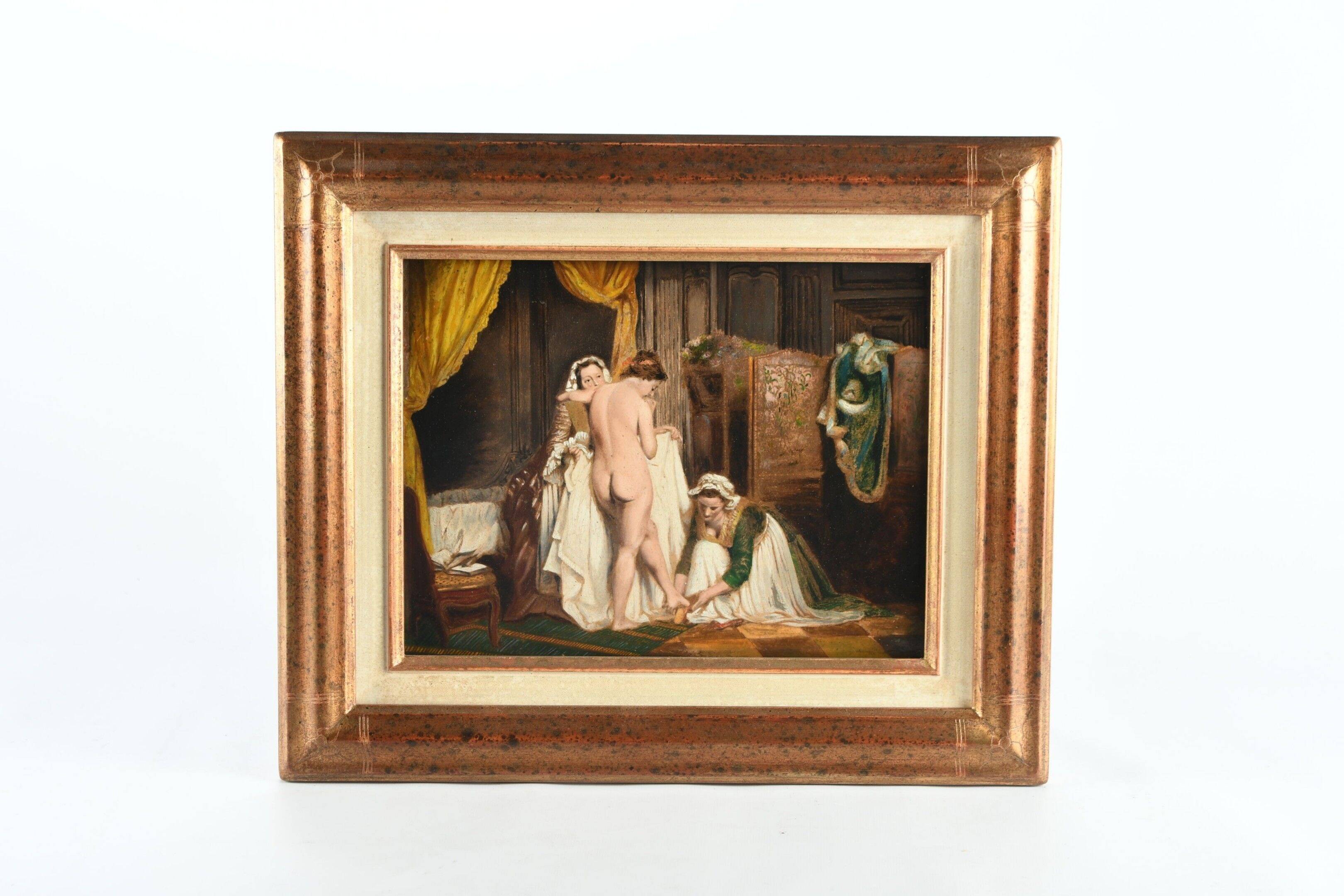 Entourage of Jean-Baptiste Mallet, Le Bain, 1810.