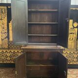 Renaissance style two-part sideboard in carved solid oak