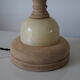 Marble and wood lamp base 400mm (without shade)