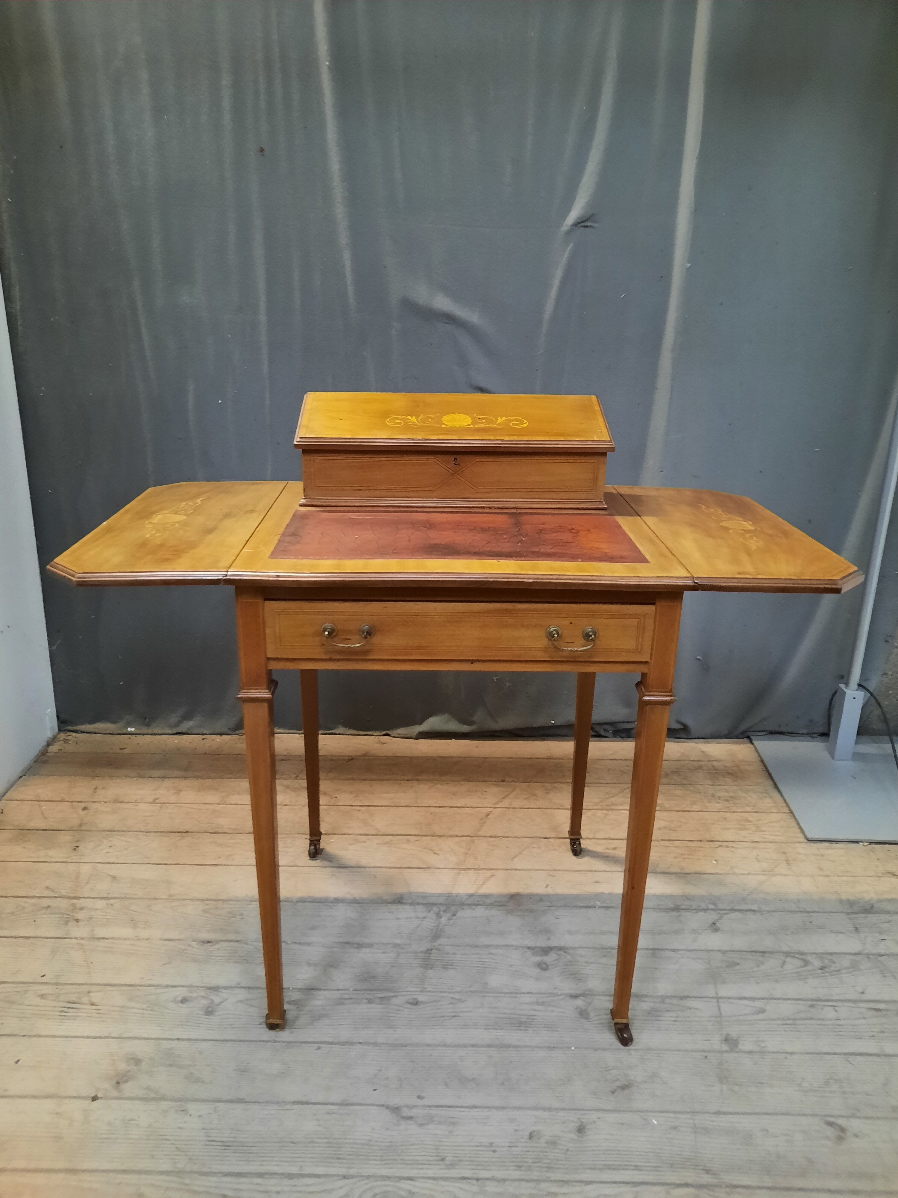 English tiered Burreau and 2 lids