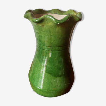 Glazed terracotta vase