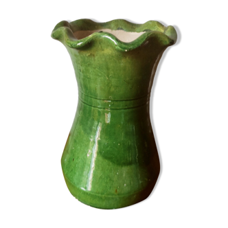 Glazed terracotta vase