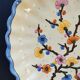 Flat on foot Italian earthenware Castelli Perugia