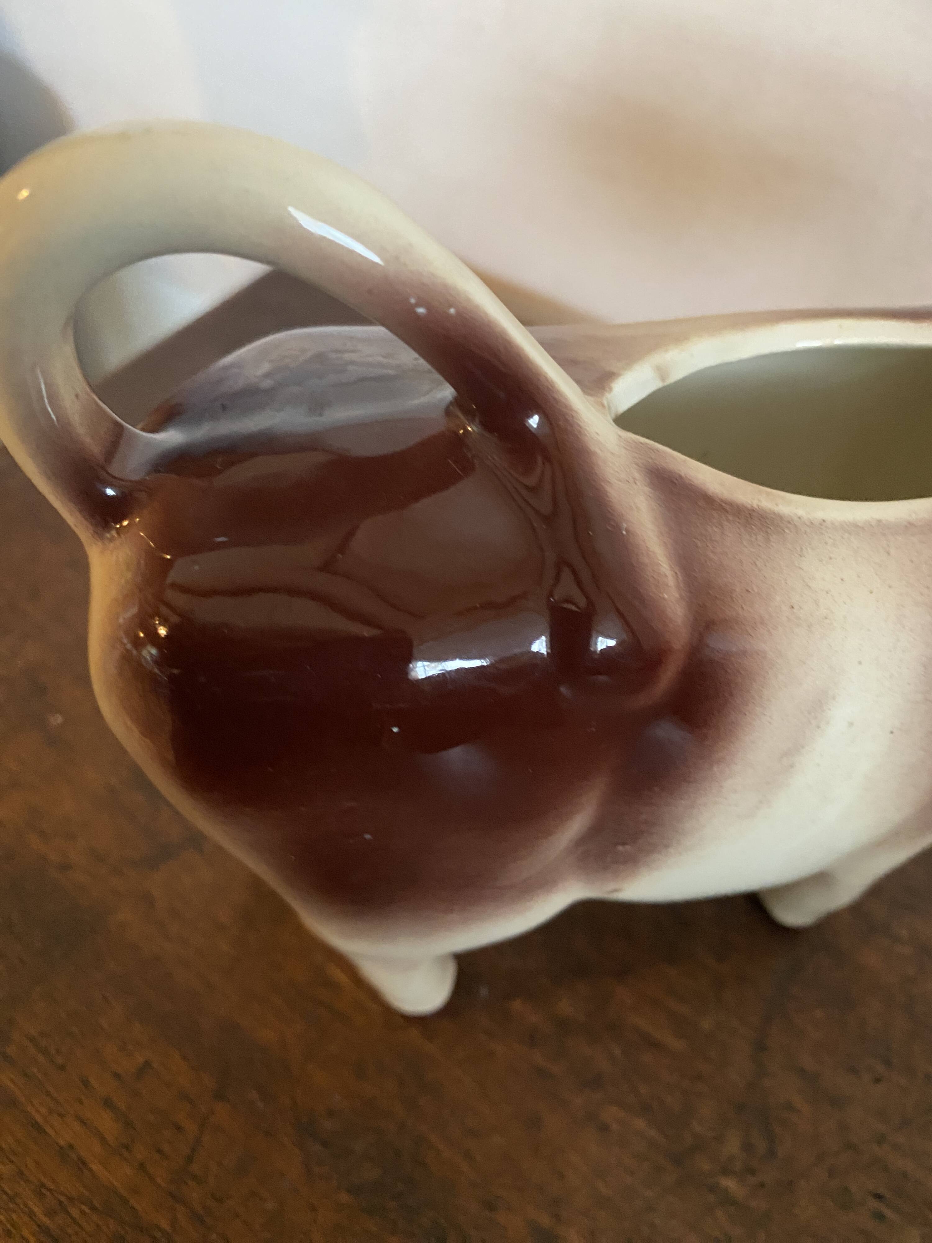 Milk jug - Cow motif - vintage ceramic