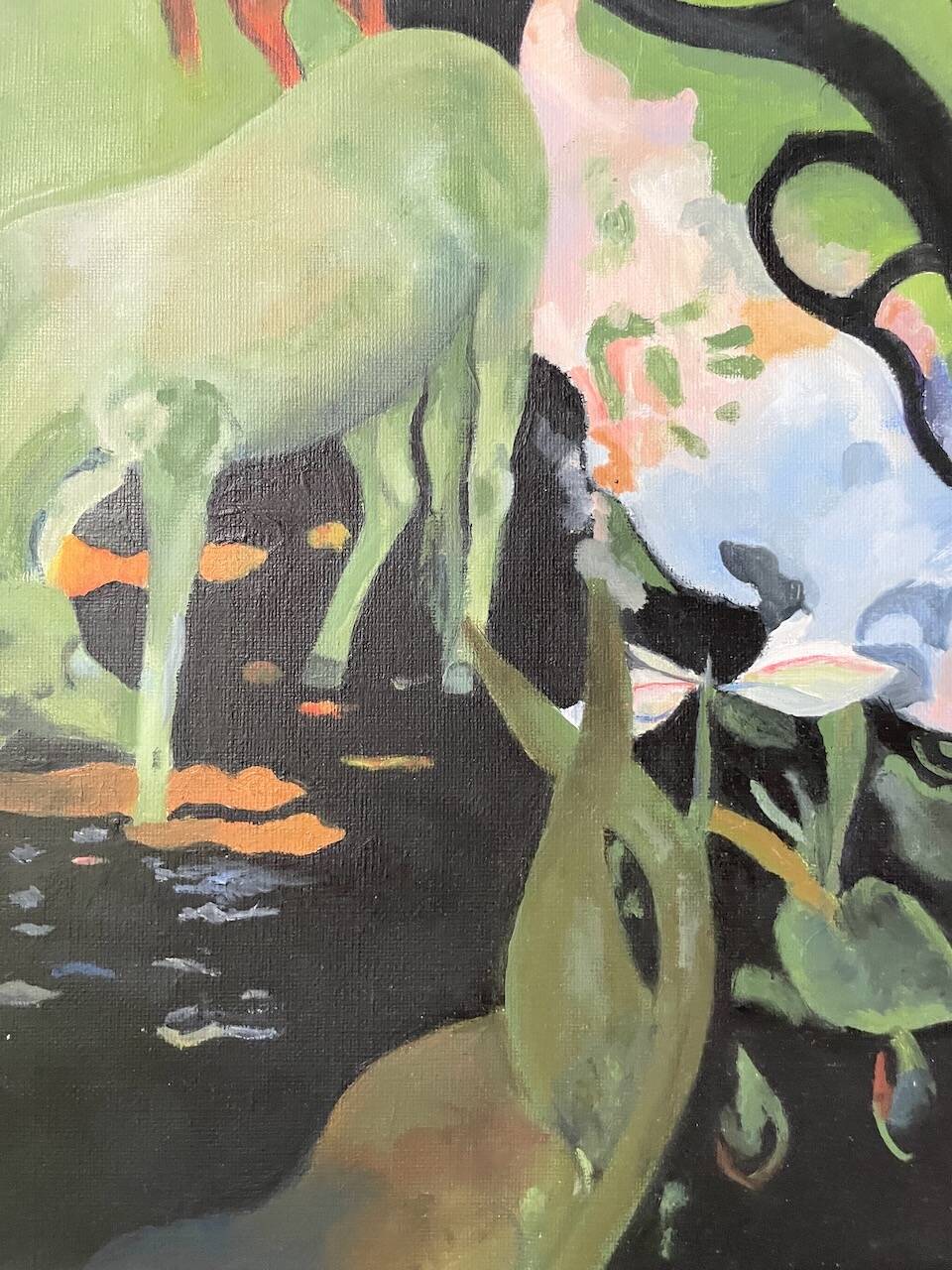 Gauguin oil painting canvas